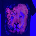 Jaguar and Lion T-shirts Cotton Cotton Black Menswear Hoodie, Sweatshirt | GrindPrints.com