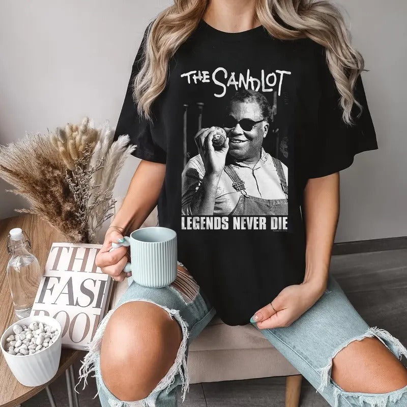 James Earl Jones Shirt, The Sandlot Movie Legend Never Die Shirt, James Earl Jones Darth Vader Voice T-Shirt, Gifs For...