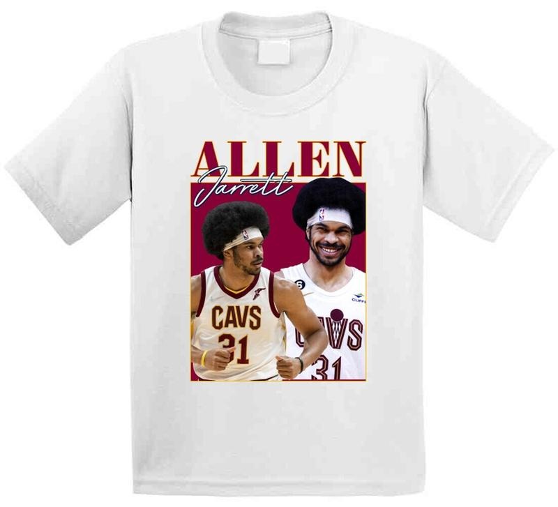 Jarrett Allen 90S Style T-Shirt, 100% Cotton Unisex Shirt, Gift For Fan Hoodie, Sweatshirt | GrindPrints.com