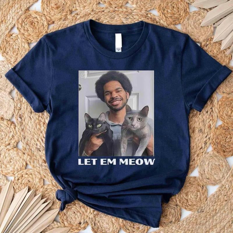 Jarrett Allen Cats Let Em Meow T-Shirt, Gift For Him, Gift For Her, Gift For Fan Hoodie, Sweatshirt | GrindPrints.com