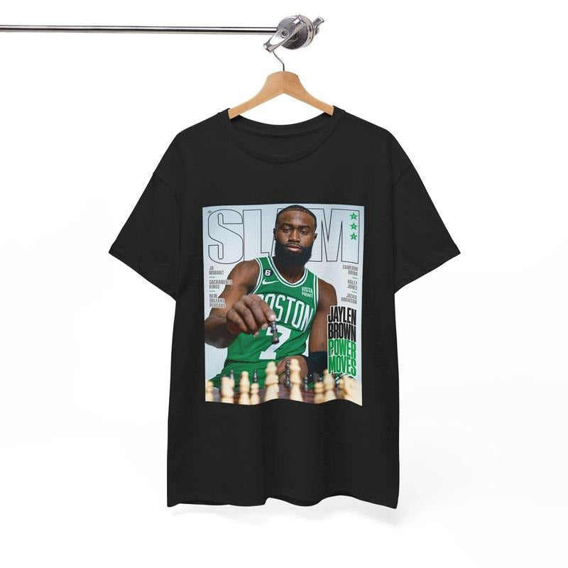 Jaylen Jb Brown Boston Unisex Slam Graphic Tee T-Shirt, Gift For Fan Hoodie, Sweatshirt | GrindPrints.com