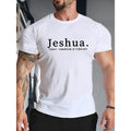 Jeshua Creative Stylish Pattern Men's Round Neck Short Sleeve Tee Fashion Regular Fit T-Shirt Top For Spring Summer...