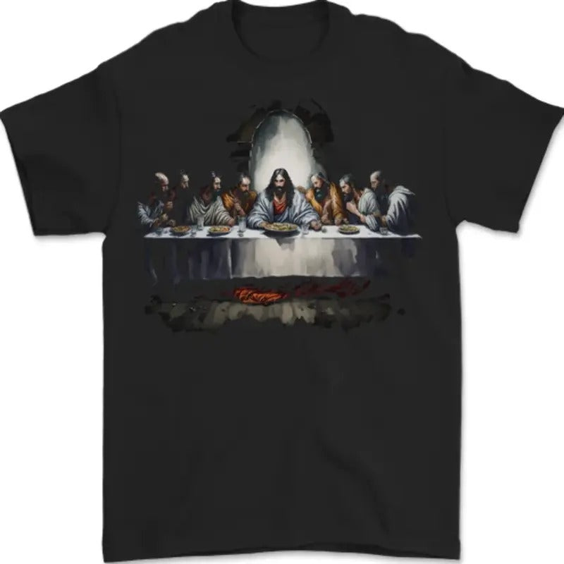 Jesus Christ The Last Supper Mens T-Shirt Hoodie, Sweatshirt | GrindPrints.com
