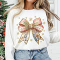 Jesus Christmas Sweatshirt, Coquette Bow Design T-Shirt, Christian Holiday Fashion, Hoodie Cozy & Festive Winter Outfit...