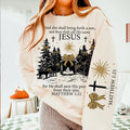 Jesus Christmas sweatshirt, She Shall Bring Forth a Son sweatshirt, Christian Christmas sweatshirt, throne of glass book...