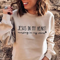 Jesus In My Heart Nursing In My Veins Sweatshirt, Nursing School Shirt, Nursing Student Gift, Nurse Hoodie, Jesus Shirt,...