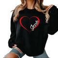 Jesus Is My Valentine Christian Sweatshirt Casual Style Fleece Fabric Crewneck Pullover Sweatshirt Tops Trendy for...