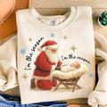 Jesus Is The Reason For The Season Sweatshirt, Christmas Season Shirt, Christmas Jesus Shirt, Santa and Jesus Christmas...