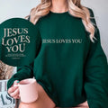 Jesus Love You Sweatshirt Jesus Sweatshirt Christian Sweatshirt Bible Verse Aesthetic Sweatshirt Trendy Clothinglove Like...