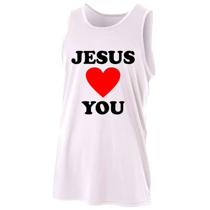 Jesus Loves You Come As You Are A4 Performance Sport Tank Top T-Shirts, Hoodie, Sweatshirt | GrindPrints.com