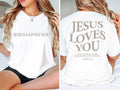 Jesus Loves You Tees, Jesus T-Shirt, Christian Shirt, Aesthetic Clothes,Bible Verse Shirt, Jesus Tees, Christian Cotton...
