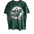 Jesus Riding A Dinosaur Vintage 90s Graphic Shirt, Jesus Hand Drawn Shirt, Christian Easter Tee, T Rex Jesus Shirt, Retro...