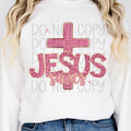 Jesus Saves Glitter Writing DTF Transfers - THIS IS NOT A SHIRT Hoodie, Sweatshirt | GrindPrints.com