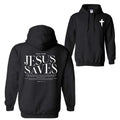 Jesus Saves John 3:16-17 Front and Back Print Christian T-Shirt Hoodie Sweatshirt, 2 Sided Hoodie For Men And Women,...