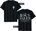 Jesus Saves John 3:16-17 Front and Back Print Christian T-Shirt Hoodie, Sweatshirt | GrindPrints.com