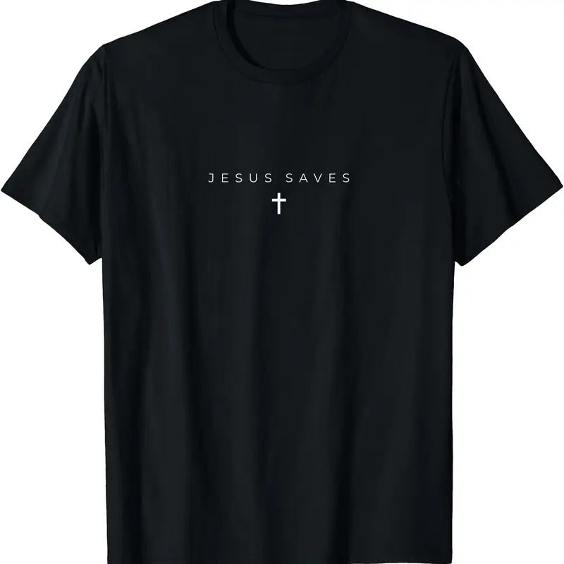 Jesus Saves Shirt - Cross Subtle Christian Minimal Religious Faith T-Shirt Hoodie, Sweatshirt | GrindPrints.com
