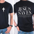 Jesus Saves Tee Pure Cotton Casual Street Style Crew Neck Short Sleeve T-Shirt Tops Trendy For Women For Men Hoodie,...