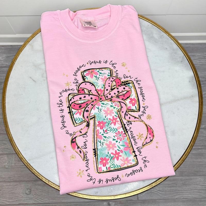 Jesus Season Floral Cross Comfort Colors T-Shirt 'NLB' Hoodie, Sweatshirt | GrindPrints.com