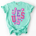 Jesus Varsity Lettering DTF Transfers - THIS IS NOT A SHIRT Hoodie, Sweatshirt | GrindPrints.com