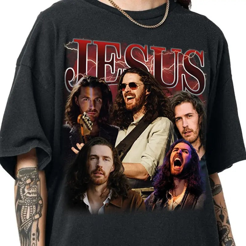 Jesus Vintage 90s Graphic Shirt, Jesus Shirt, Easter Shirt, Christian Easter Shirt, Retro Halftone Graphic Shirt, He Has...