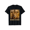 Jesus is King Lion Shirt Cotton Casual Street Style Crew Neck Short Sleeve T-Shirt Trendy Top for Women for Men, Perfect...
