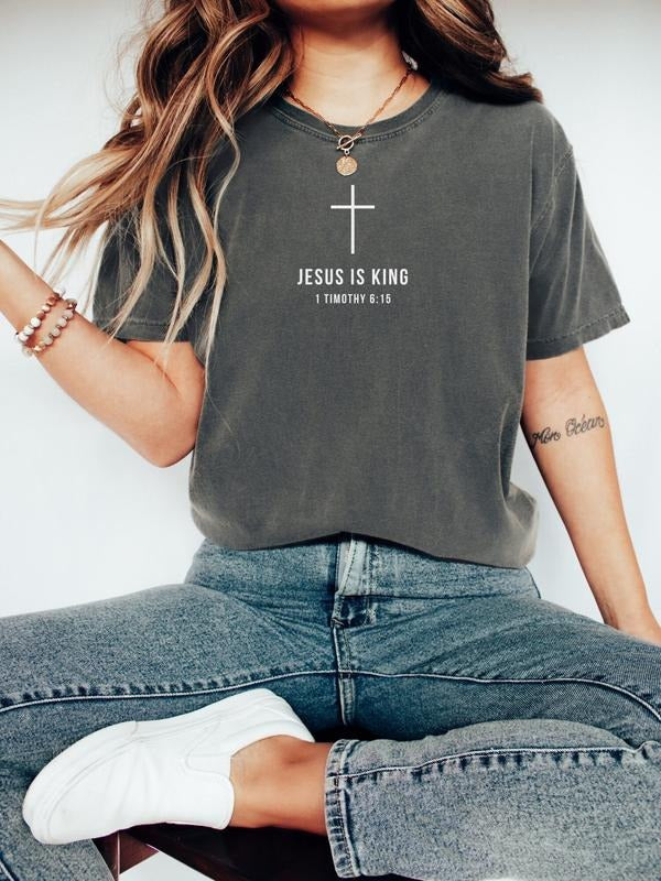 Jesus is King Shirt Jesus is King Tshirt Christian Merch Bible Verse Shirt Christian Streetwear Faith Based Apparel...