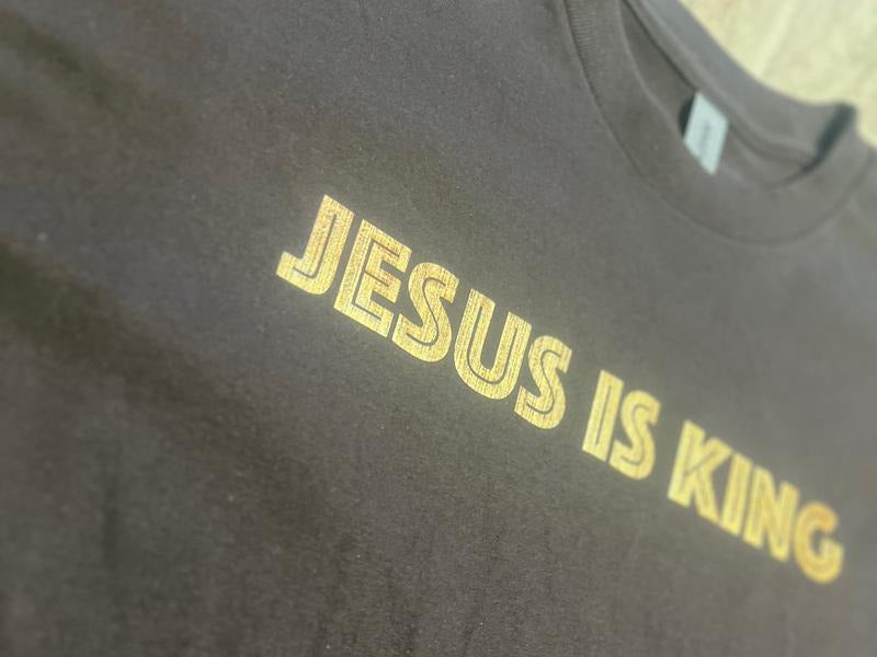 Jesus is King Unisex Chocolate Brown T-shirt Hoodie, Sweatshirt | GrindPrints.com