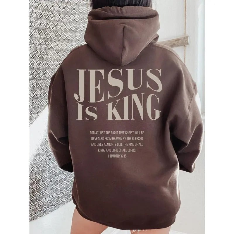 Jesus is king sweatshirt Jesus hoodie Christian merch streetwear shirt | GrindPrints.com