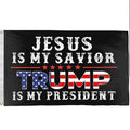 Jesus is my Savior Trump is my President USA United States of America Christians for Donald Trump 3' x 5' Flag T-Shirts,...