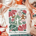 Jesus is the Reason Boho Floral Christmas Sweatshirt, Be The Light, Christian Xmas, Jesus Christmas Cross, Dalmatian...