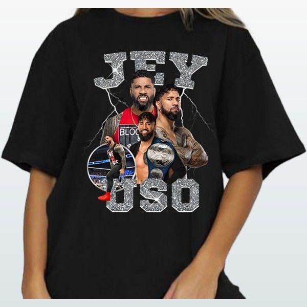 Jey Uso T-shirt Recycled Cotton Graphic Unique Design For Everyday Wear Hoodie, Sweatshirt | GrindPrints.com