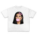 Jhene Aiko Pink Kitty Bubble Gum Graphic Tee Hoodie, Sweatshirt | GrindPrints.com