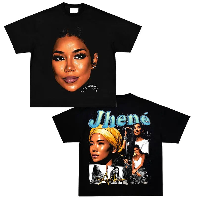 Jhene Aiko T-Shirt Rapper Graphic Tee Shirt Merch Men Women Menswear Top Hoodie, Sweatshirt | GrindPrints.com