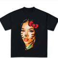 Jhene Kitty Big Face T-shirt, Rap Hip Hop Tee Hoodie, Sweatshirt | GrindPrints.com