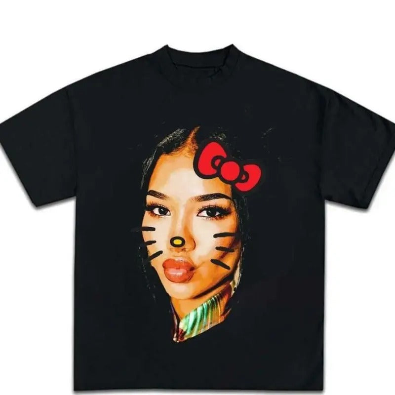 Jhene Kitty Big Face T-shirt, Rap Hip Hop Teestyle{n002}2 Hoodie, Sweatshirt | GrindPrints.com