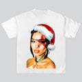 Jhene Kitty Santa Hat Big Face T-shirt, Rap Hip Hop Tee Santa Merry Christmas Hoodie, Sweatshirt | GrindPrints.com