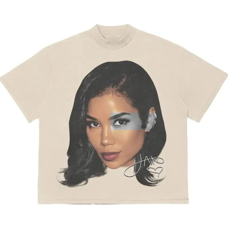 Jhene Trendy Shirt - Unisex Cotton T-Shirt with Graphic Print, Short Sleeve, Suitable for Men and Casual Wear Hoodie,...