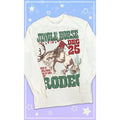 Jingle Horse Rodeo Christmas Graphic Long Sleeve T-Shirt Hoodie, Sweatshirt | GrindPrints.com