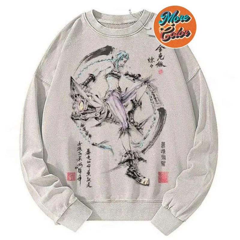 Jinx League of Legends LoL Anime Vintage Shirts, Cotton Unisex Sweatshirt, Crew Neck, Size S- 3XL, Menswear Top,...