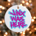 Jinx Was Here Graffiti Ceramic Ornaments, League of Legends, Arcane, Holiday Gift T-Shirts, Hoodie, Sweatshirt