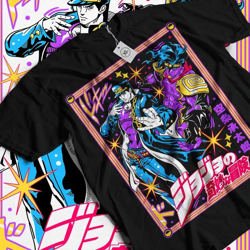 JoJo's Bizarre T-Shirt Adventure JoJo Anime Manga Jolyne Jotaro shirt All Size Hoodie, Sweatshirt | GrindPrints.com