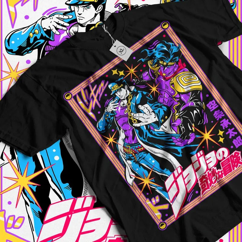 JoJo's Bizarre T-Shirt S-4XL Adventure JoJo Anime Manga Jolyne Jotaro shirt Tshirt S-4XL Hoodie, Sweatshirt | GrindPrints.com