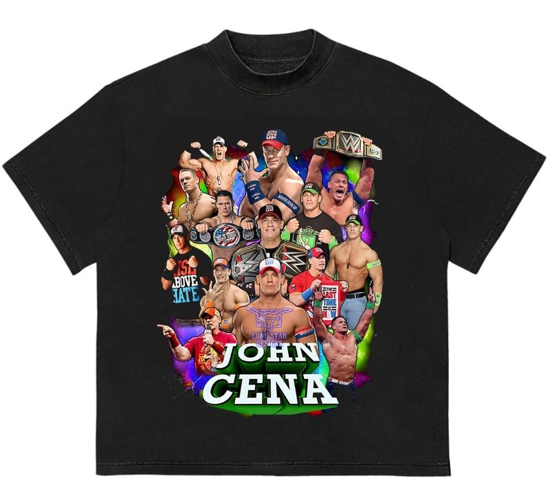Johhnn Ceena Wrestle Mania Last Time T-Shirt Graphic Cotton Shirt Unisex Gift For MEn Hoodie, Sweatshirt | GrindPrints.com