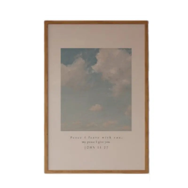 John 14:27 Cloud Peace Printed, Christian Home Decor, Christian Faith, Calming, Gifts For Besties Friends Wall Art,...