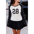 John Galt Women's 28 Bella Long Sleeve Colorblock Top - Multicolor T-Shirts, Hoodie, Sweatshirt | GrindPrints.com