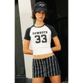 John Galt Women's Black & White Louisa Mini Skort T-Shirts, Hoodie, Sweatshirt | GrindPrints.com