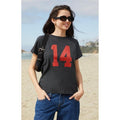 John Galt Women's Black 14 Chloe T-Shirt Hoodie, Sweatshirt | GrindPrints.com