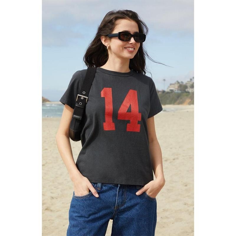 John Galt Women's Black 14 Chloe T-Shirt Hoodie, Sweatshirt | GrindPrints.com