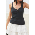 John Galt Women's Black Dalis Long Tank Top T-Shirts, Hoodie, Sweatshirt | GrindPrints.com