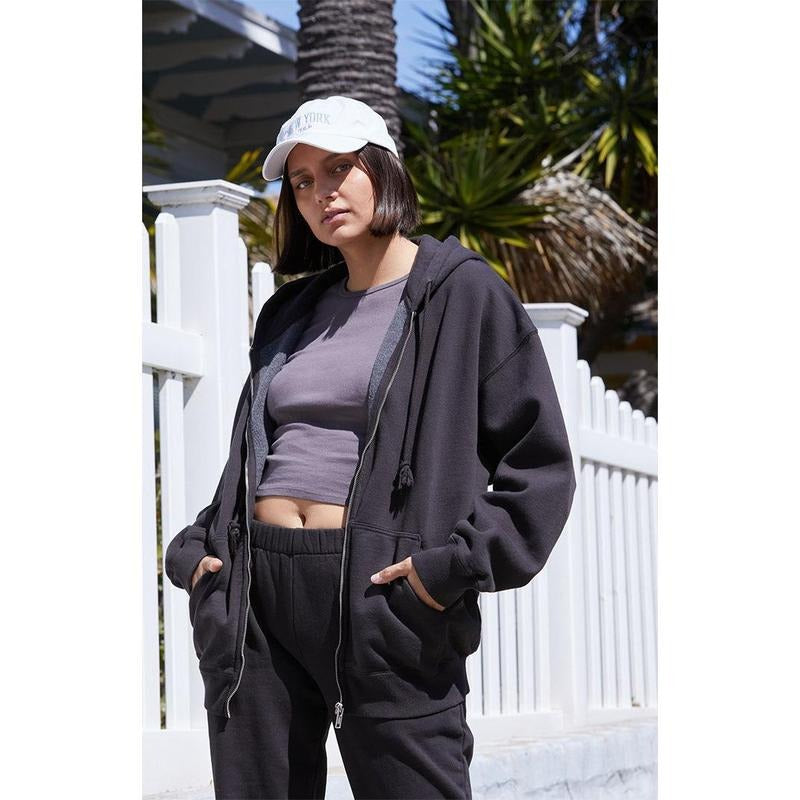 John Galt Women's Black Full Zip Hoodie T-Shirts, Sweatshirt | GrindPrints.com